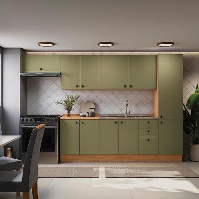 Cozinha Modulada Pixel Kappesberg 100% Mdp Canela-verde Frevo 330cm