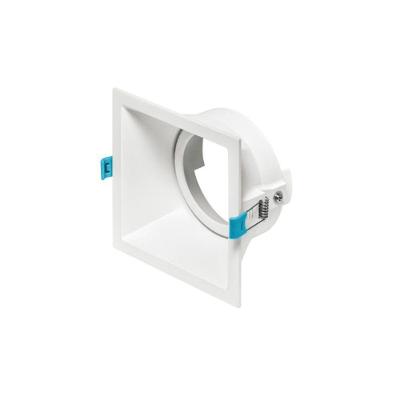 Spot De Embutir Recuado Stella Square Par 30 E27 Quadrado Bivolt Branco