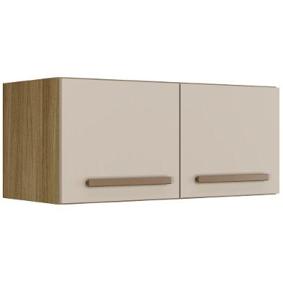 Armário Aéreo Turqueza 2 Portas Cinamomo Off White Arte Móveis