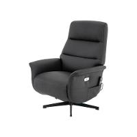 Poltrona Massagem Reclinável Michigan Rivatti Pu Preto - 1