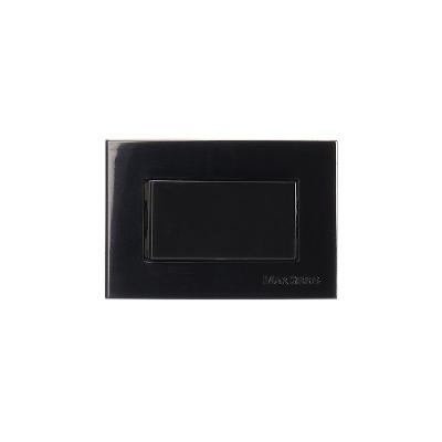 Placa Para Móveis 65x45 Com Interruptor Intermediário Margirius Sleek 10a Preto Ebony