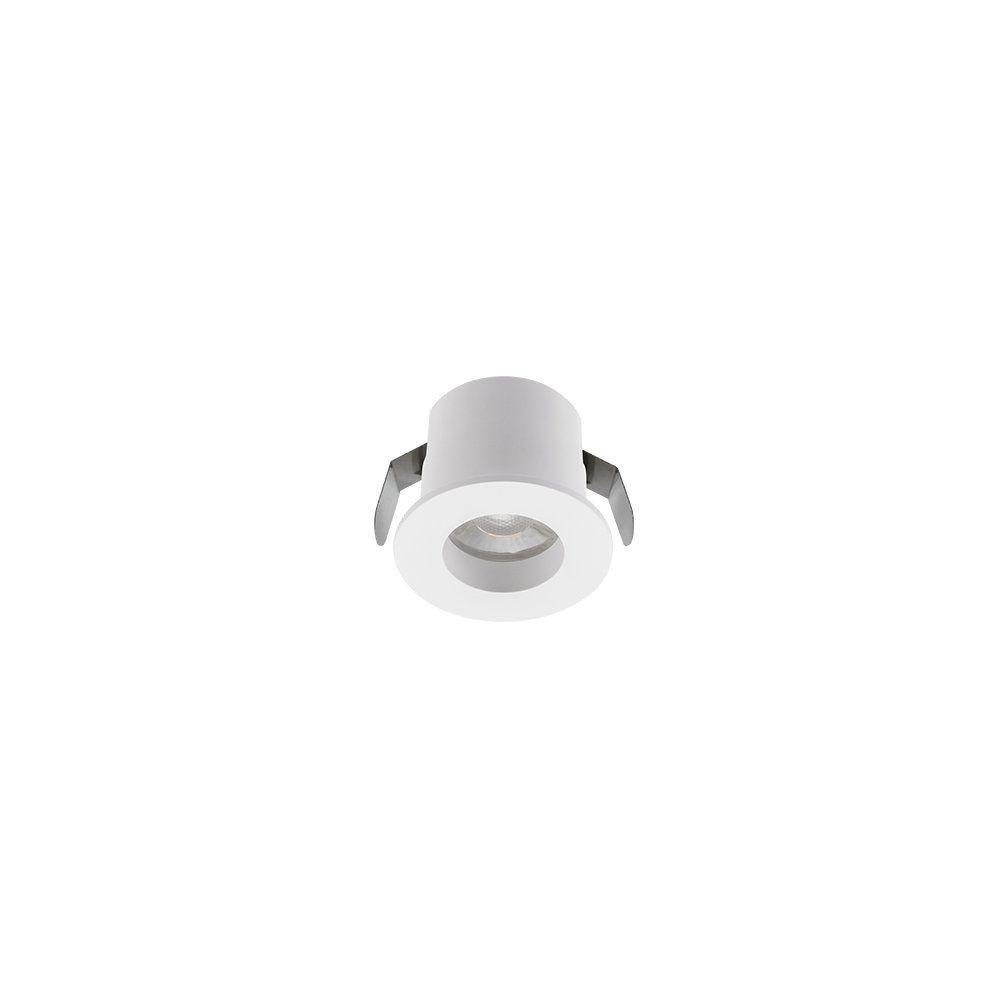 Spot De Embutir Para Móvel Stella Mini Móbili Redondo Led Alto Irc 90 1,5w Bivolt Branco - 3000k - Luz Amarela - 2