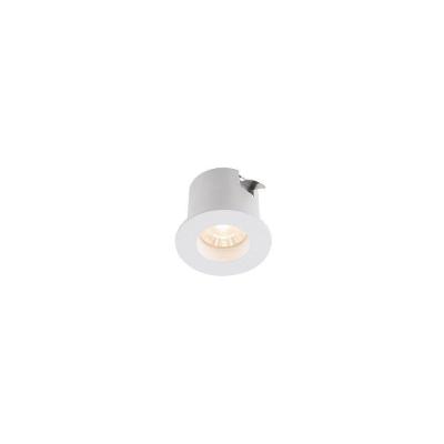 Spot De Embutir Para Móvel Stella Mini Móbili Redondo Led Alto Irc 90 1,5w Bivolt Branco - 3000k - Luz Amarela