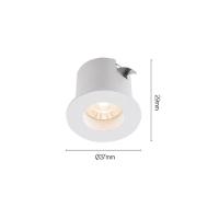 Spot De Embutir Para Móvel Stella Mini Móbili Redondo Led Alto Irc 90 1,5w Bivolt Branco - 3000k - Luz Amarela - 4