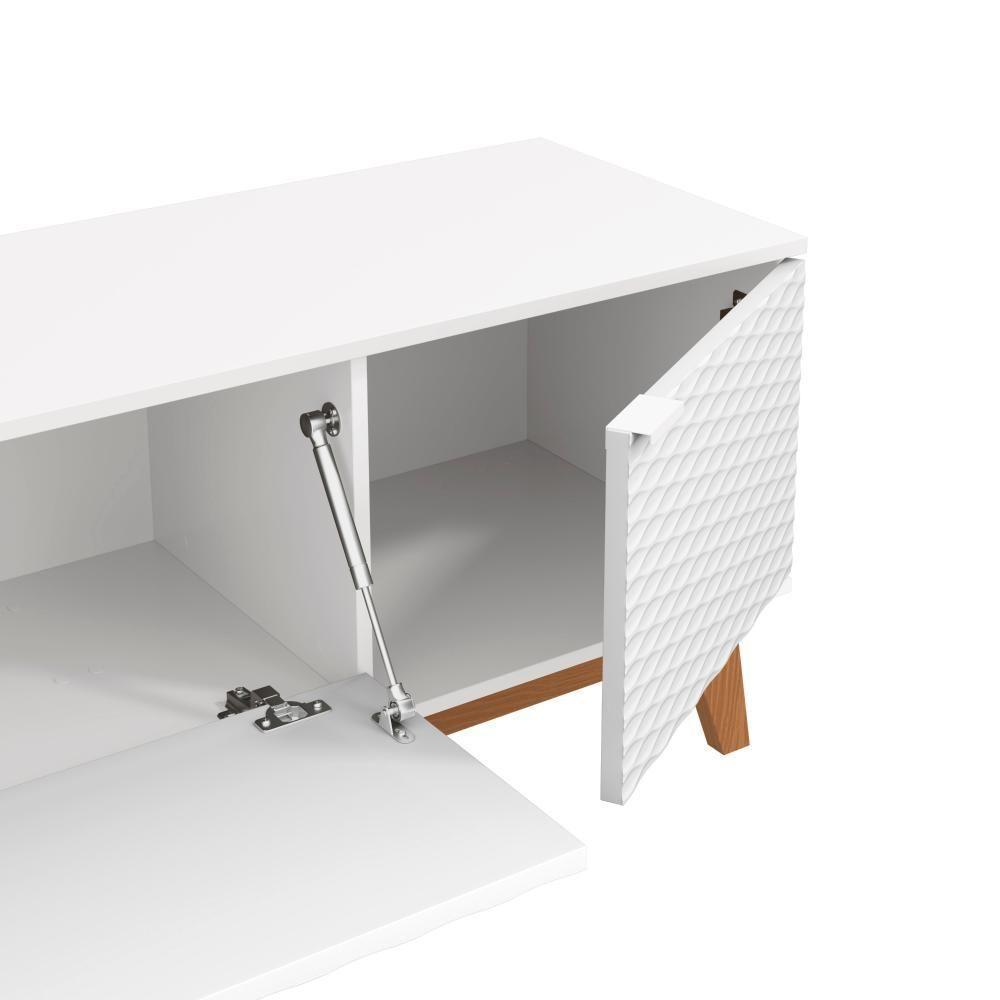 Rack Kappesberg 3 Portas 3d Branco 180cm - 5