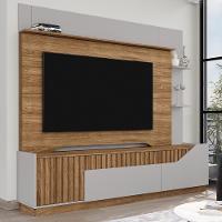 Estante Home Tv 75 Pol 210 Cm Dallas Cinamomo Off White Bechara - 2