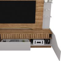 Estante Home Tv 75 Pol 210 Cm Dallas Cinamomo Off White Bechara