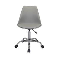 Kit 2 Cadeiras Office Luísa Rivatti Pp Cinza Rodízio - 3