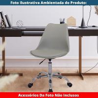 Kit 2 Cadeiras Office Luísa Rivatti Pp Cinza Rodízio - 6