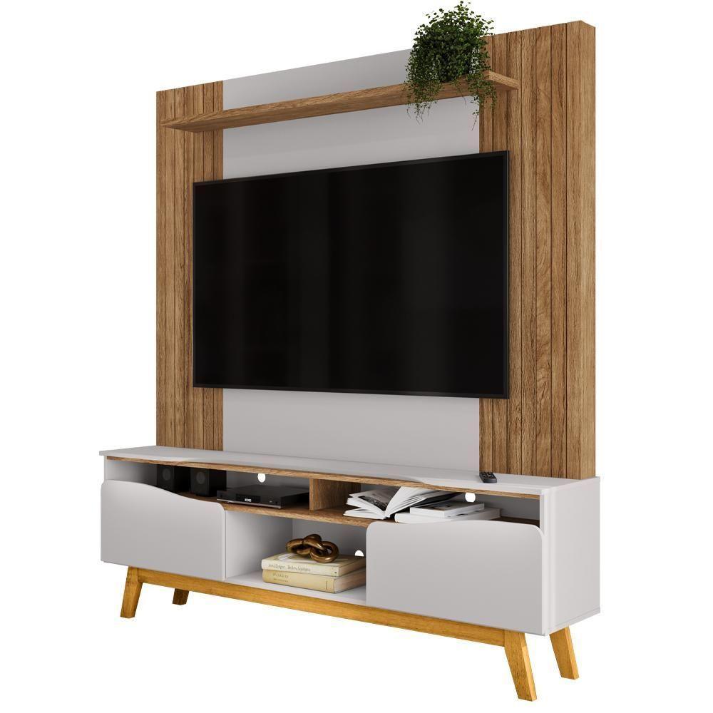 Estante Home Tv 75 Pol 180 Cm Atalaia Cinamomo Off White Bechara - 1
