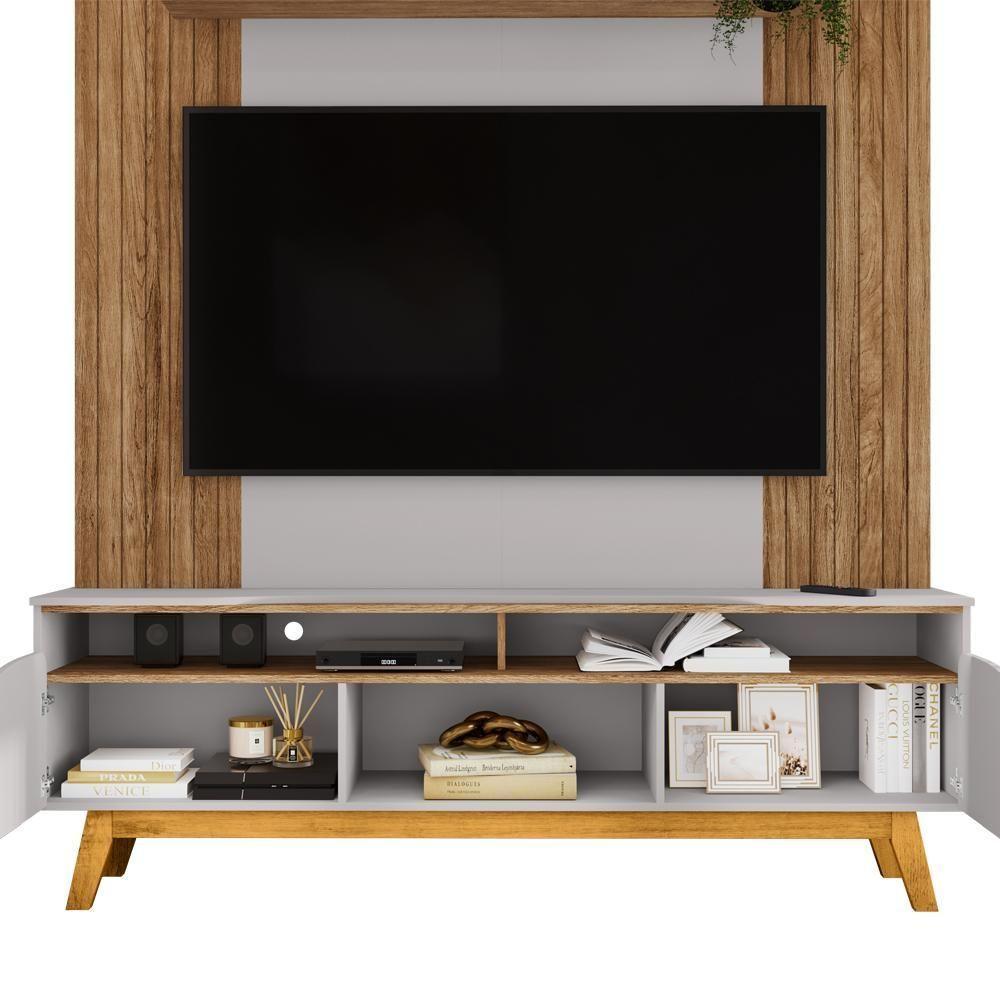 Estante Home Tv 75 Pol 180 Cm Atalaia Cinamomo Off White Bechara - 4
