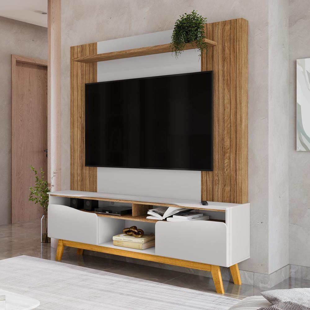 Estante Home Tv 75 Pol 180 Cm Atalaia Cinamomo Off White Bechara - 6