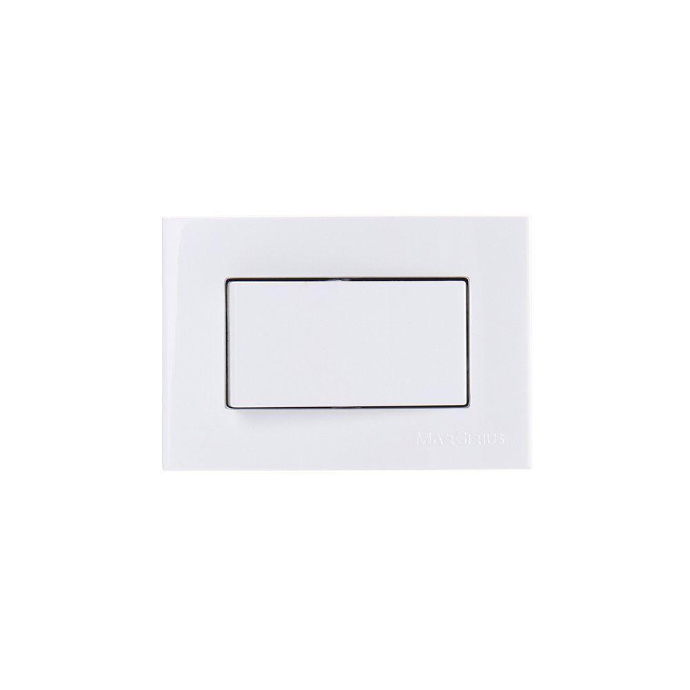 Placa Para Móveis 65x45 Com Interruptor Simples Margirius Sleek 10a Branca - 1