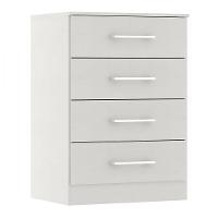 Armário Multiuso Com 4 Gavetas 55x93cm Mdp 2007 Menu Móveis Branco - 1