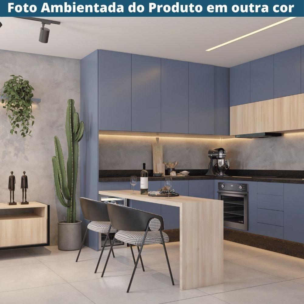 Kit 2 Cadeiras Com Braços Toulouse Júlia Mara Fratini Poliureto (pu) Preto Base Aço Carbono Preto - 9