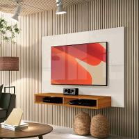 Painel Para Tv Até 43 Polegadas 1,20m Com Nicho Fox New Edn - Off White - Cedro Off White - Cedro - 1