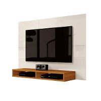 Painel Para Tv Até 43 Polegadas 1,20m Com Nicho Fox New Edn - Off White - Cedro Off White - Cedro - 3