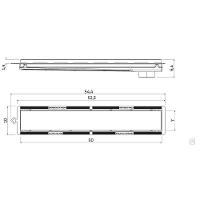 Ralo Linear Com Tampa Em Aço Inox Tramontina Em Pvc Slim 7x50 Cm - 3