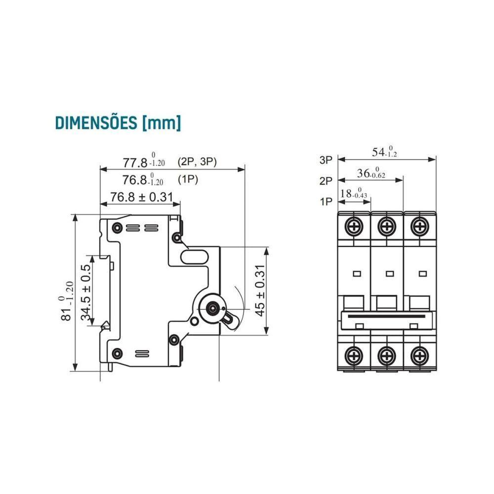 Tramontina Disjuntor Tdj3 1p 16a 3ka Curva C - 2