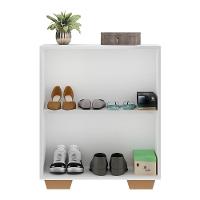 Sapateira 2 Portas Com Espelho Nina Branca/natural - 6