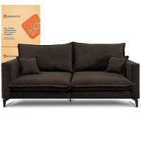 Sofá 2 Lugares Modular Boma. 1,70m Boucle Sofá Inbox Marrom - 2