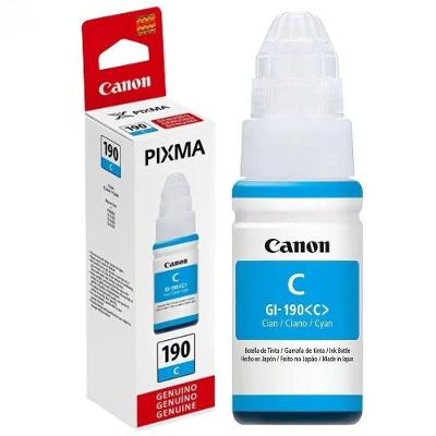 Tinta Impressora Original Canon Gi-190 Azul Ciano 70ml