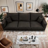 Sofá 3 Lugares Modular Boma. 2,40m Boucle Sofá Inbox Marrom - 7