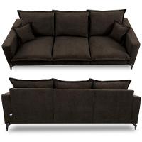 Sofá 3 Lugares Modular Boma. 2,40m Boucle Sofá Inbox Marrom - 8