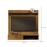 Estante Home Theater Suspenso íris Cumaru Com Mesa De Centro Frizz Cumaru Opala - Madetec - 3