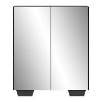 Sapateira 2 Portas Com Espelho Nina Preta - 6