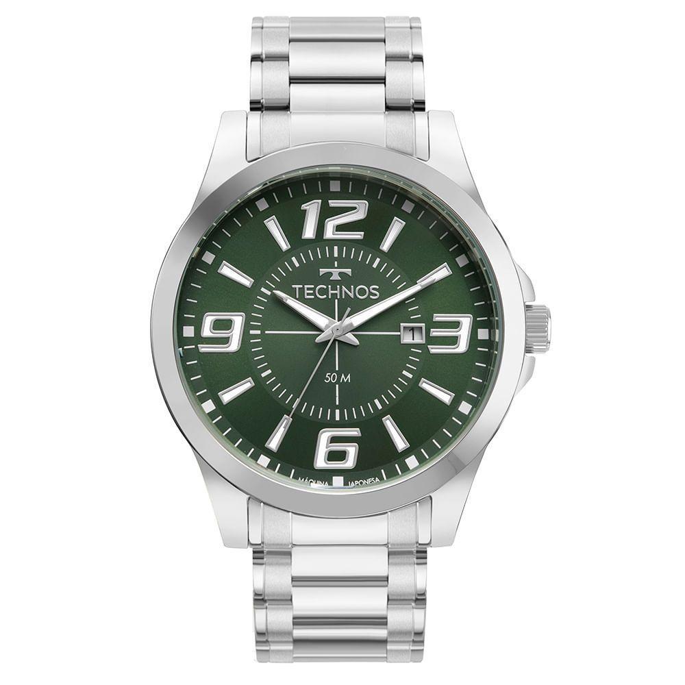 Relógio Technos Masculino Racer Basico Prata - 2115kzzs-1v - 1