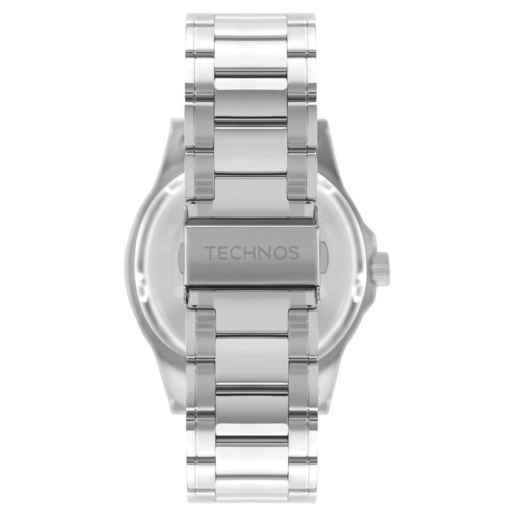 Relógio Technos Masculino Racer Basico Prata - 2115kzzs-1v - 2