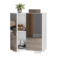 Sapateira 2 Portas Com Espelho Nina Branca - 5