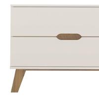 Rack Tv 75" 2 Gavetas E Nichos Multimóveis Cr45178 Off White/Pinho Off White/Pinho - 5