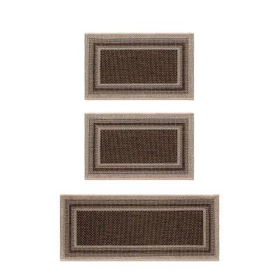 Kit Cozinha Sisal 3 Peças Eco-nature Moldura 87 Bege-marrom