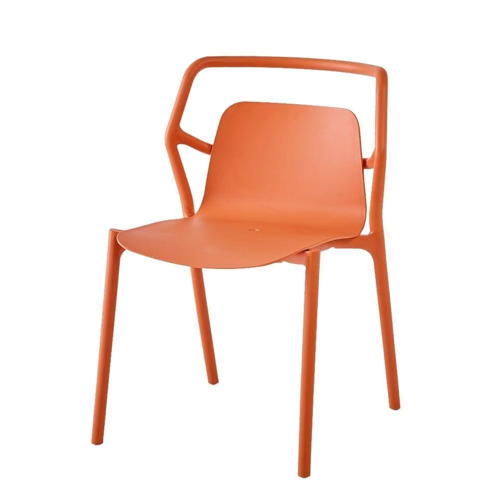 Kit 2 Cadeiras Empilhável Enjoy Rivatti 53 Cm (largura) Polipropileno (pp) Pêssego Com Proteção Uv - 2