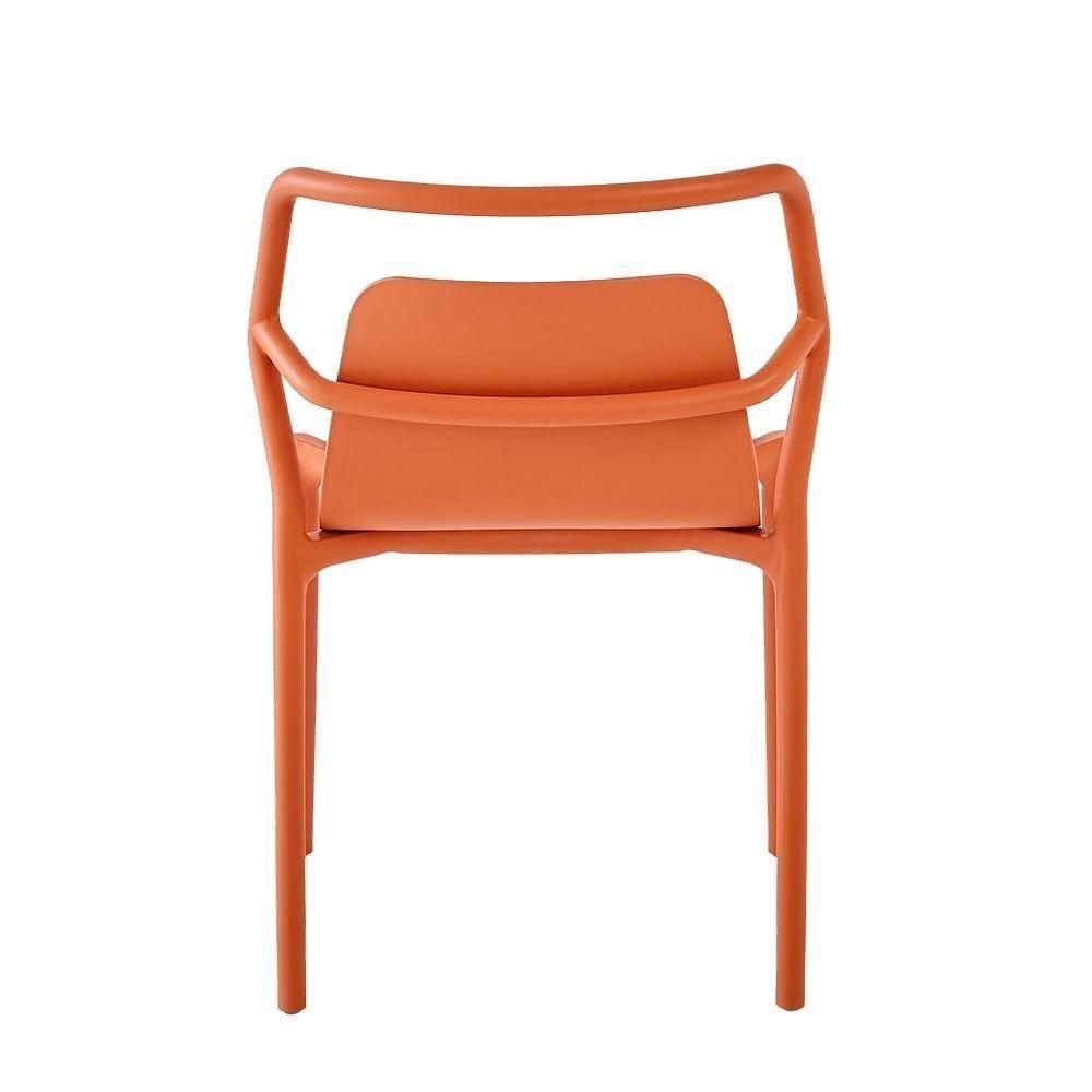 Kit 2 Cadeiras Empilhável Enjoy Rivatti 53 Cm (largura) Polipropileno (pp) Pêssego Com Proteção Uv - 5