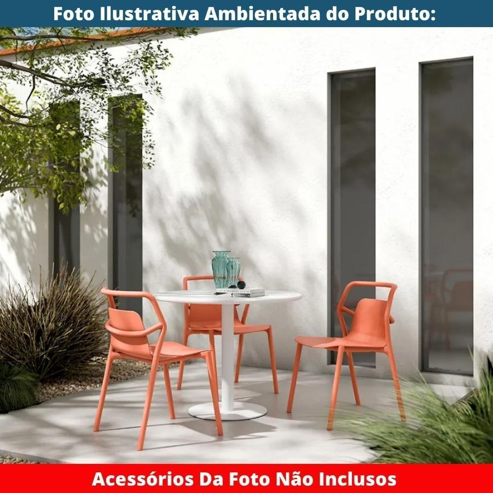 Kit 2 Cadeiras Empilhável Enjoy Rivatti 53 Cm (largura) Polipropileno (pp) Pêssego Com Proteção Uv - 6