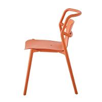 Kit 2 Cadeiras Empilhável Enjoy Rivatti 53 Cm (largura) Polipropileno (pp) Pêssego Com Proteção Uv