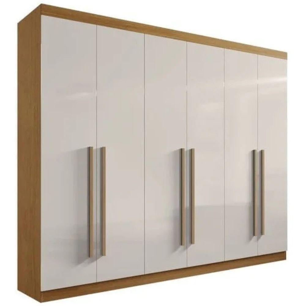 Guarda Roupa Da Vinci Plus Cinamomo Off White 6 Portas 6 Gavetas D?doro - 1