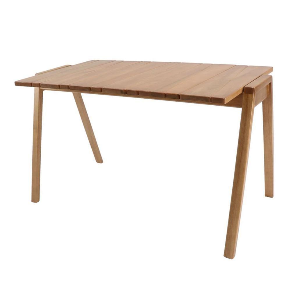 Mesa Jantar Barroco 132cm Retangular Madeira Cor Amêndoa - 1