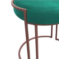 Kit 02 Puffs Love Suede Base Cobre DRossi Verde Turquesa - 3