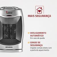 Aquecedor Mondial A-05 Preto Com Prata 220V