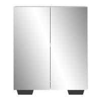 Sapateira 2 Portas Com Espelho Nina Branca/preta - 3