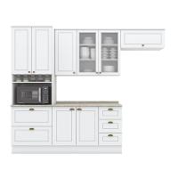 Cozinha Modulada 5 Peças 8 Portas 5 Gavetas Americana Henn Branco - 2