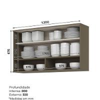 Cozinha Modulada 2 Peças 3 Portas 3 Gavetas S- Tampo Connect Duna-cristal - 2