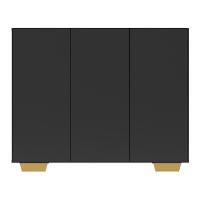 Sapateira 3 Portas Nina Mp6019 Preta Natural - 2