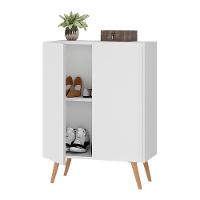 Sapateira 2 Portas Retrô Nina Multimóveis Branca/natural