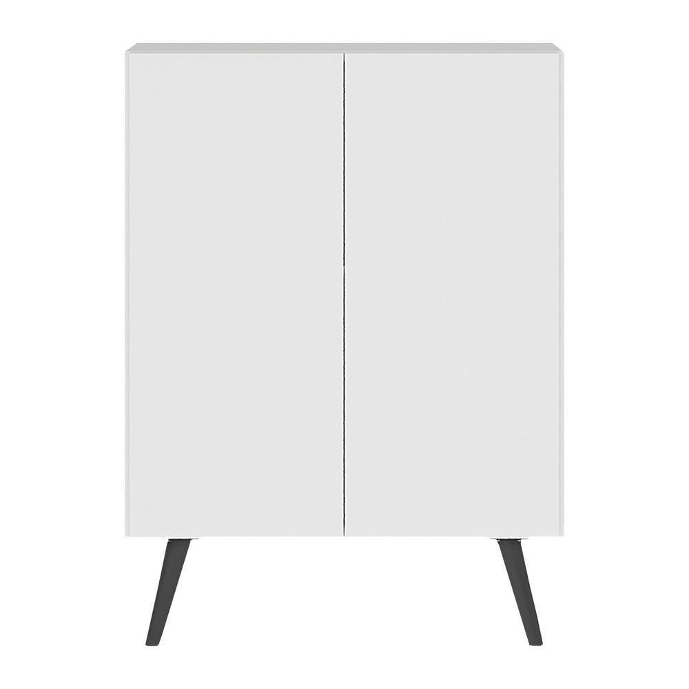 Sapateira 2 Portas Retrô Nina Branca/preta - 6