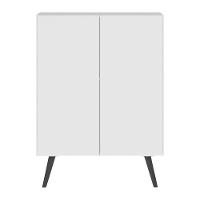 Sapateira 2 Portas Retrô Nina Branca/preta - 6